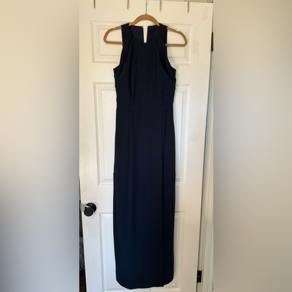 Navy long formal dress